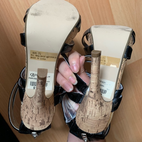 Dreams Cork Strappy High Heels size 8US - Picture 5 of 5